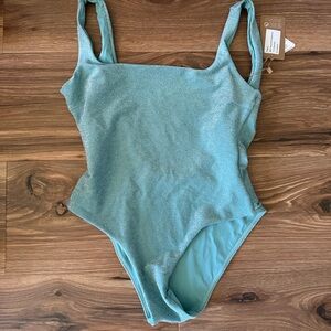 Shimmering Blue Women's One Piece Swimsuit